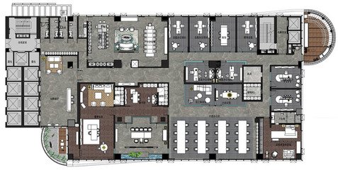 传统办公屋平面设计
