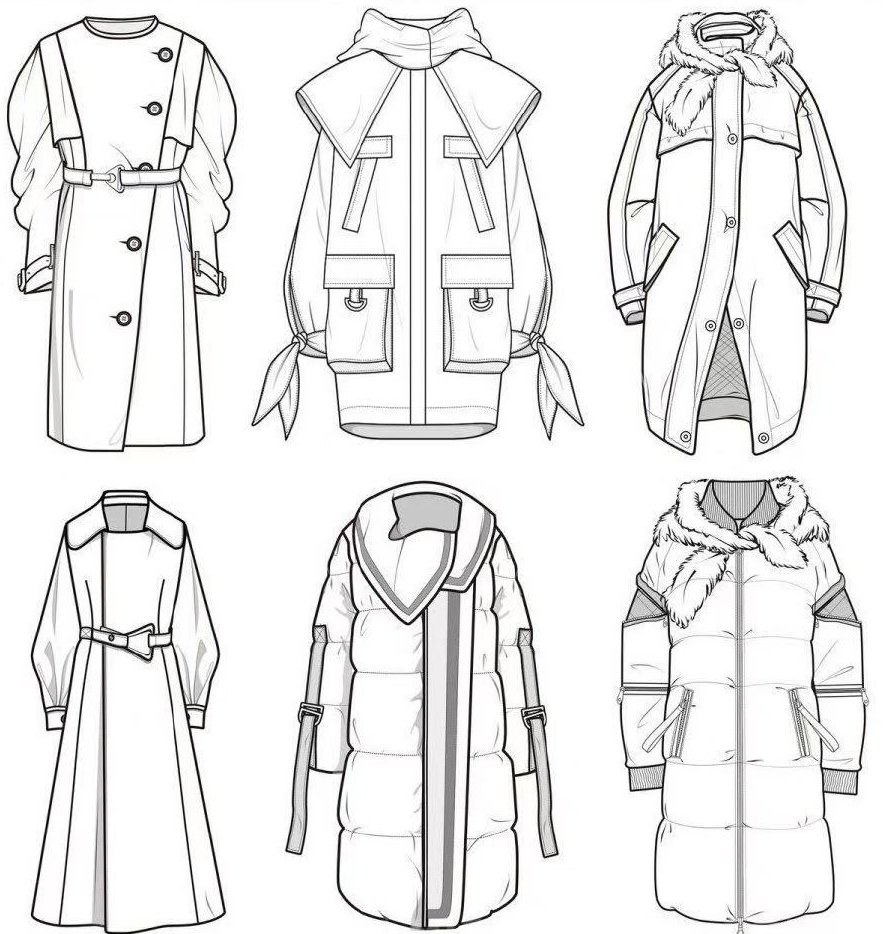 汉服模特平面设计图纸大全