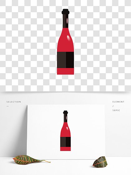 平面设计酒瓶素材