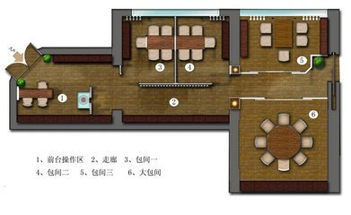 接待室茶室平面设计