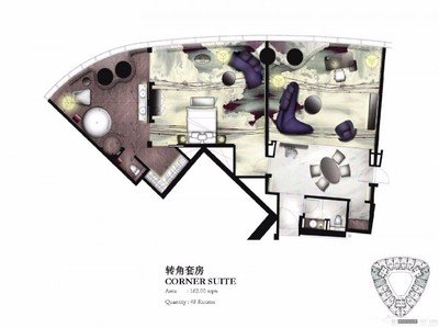 扇子展厅平面设计图案