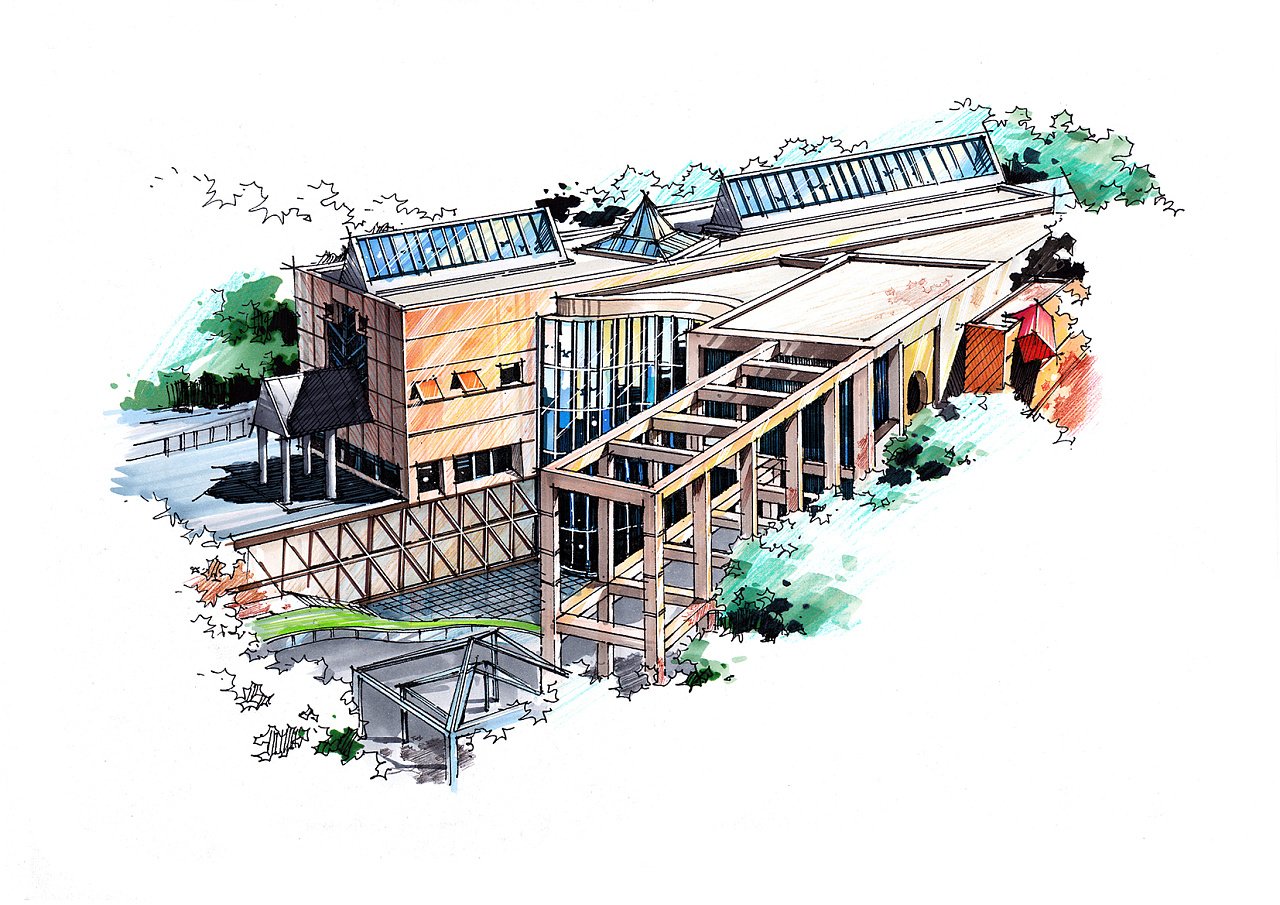 水彩屋檐平面设计图片大全