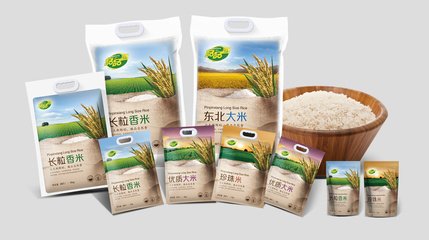 平面设计香米袋装
