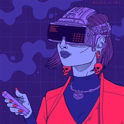 赛博朋克的平面设计