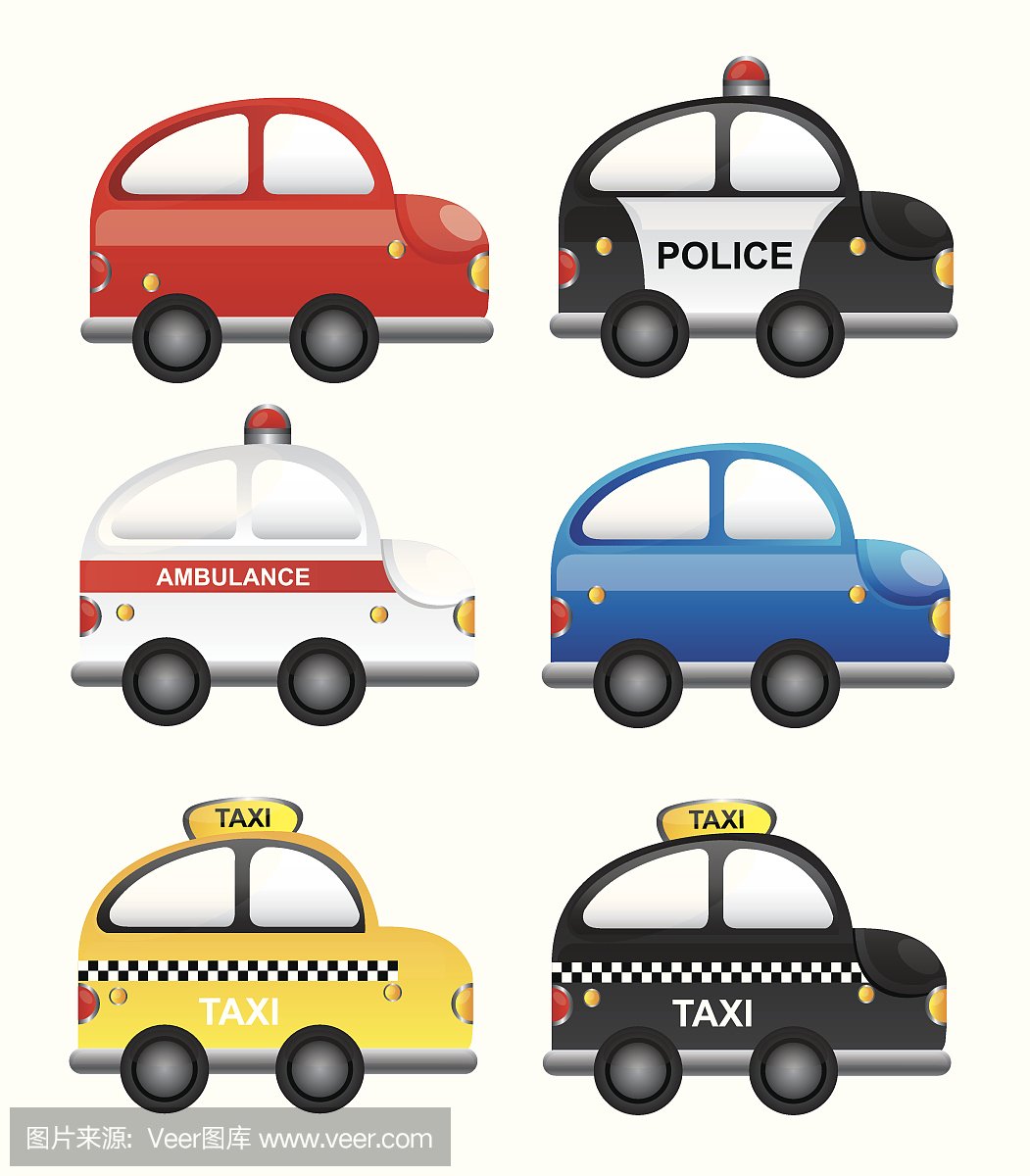 警车绘画平面设计图纸大全