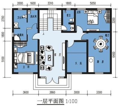 东北四间瓦房平面设计