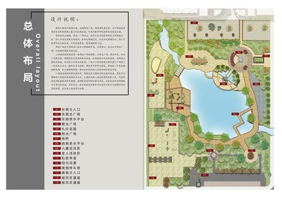 街头小游园平面设计手绘图