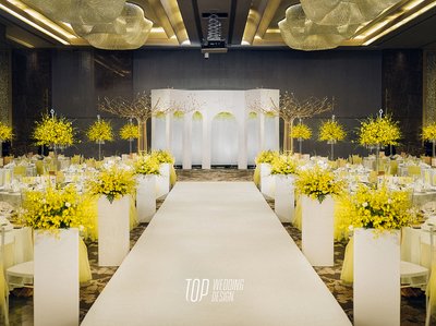 蓝色冰川婚礼平面设计