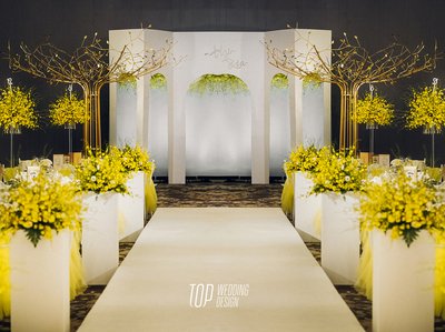 蓝色冰川婚礼平面设计