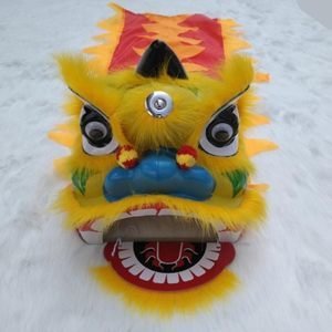 舞狮头饰平面设计