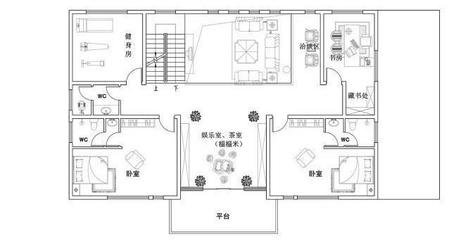 茶室平面设计草图大全简单