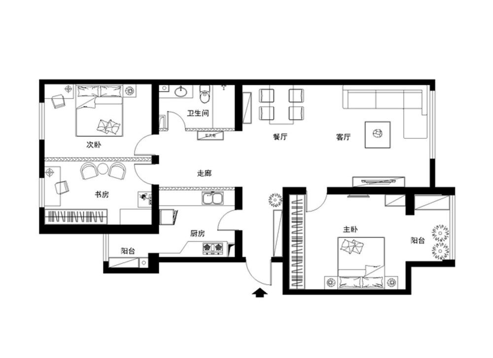住宅厨房平面设计图