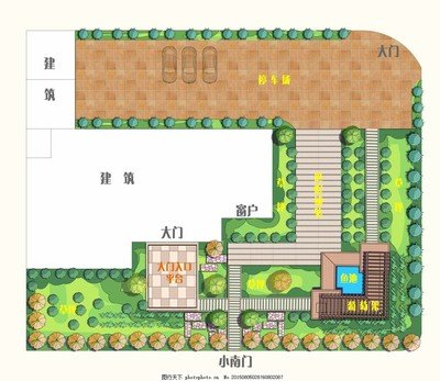 户外庭院平面设计图