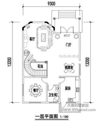 别墅玄关平面设计