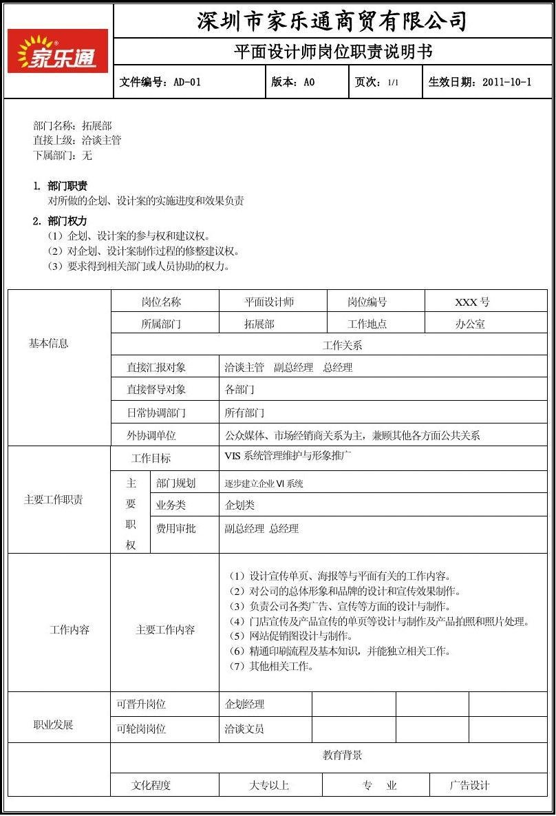 平面设计设计说明规范