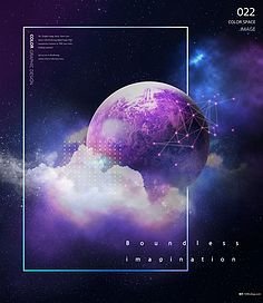 星球风平面设计