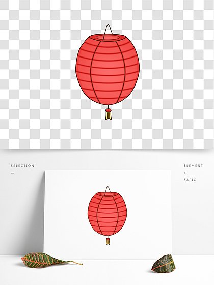 花灯图片平面设计简单好看